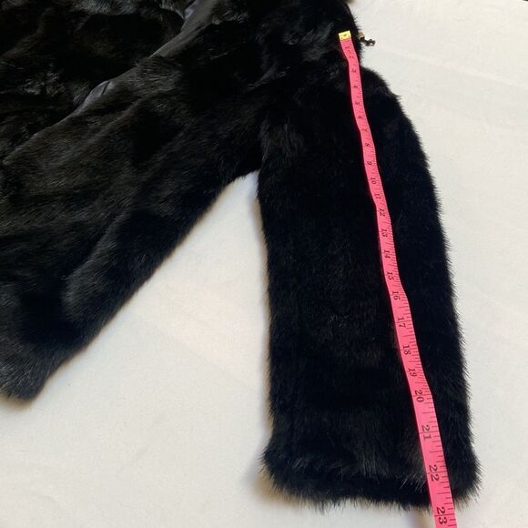 Chico’s Black Label Faux Fur Jacket - Picture 9 of 12